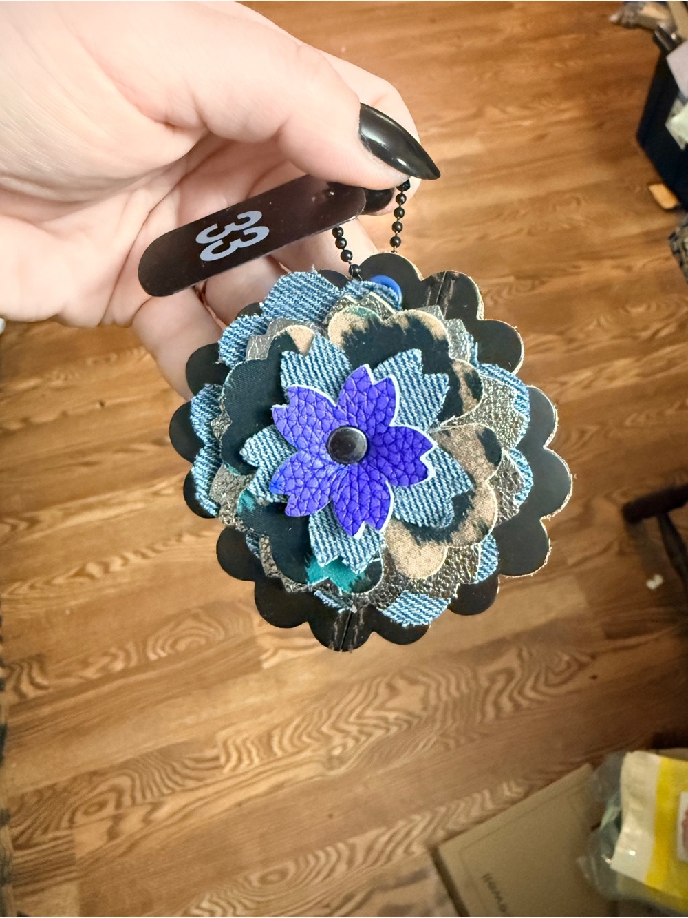 Handmade Floral Bag Charm